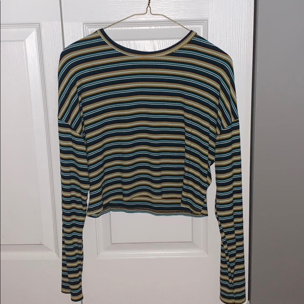 BEAR DANCE, LONG SLEEVE, STRIPED, CROPPED